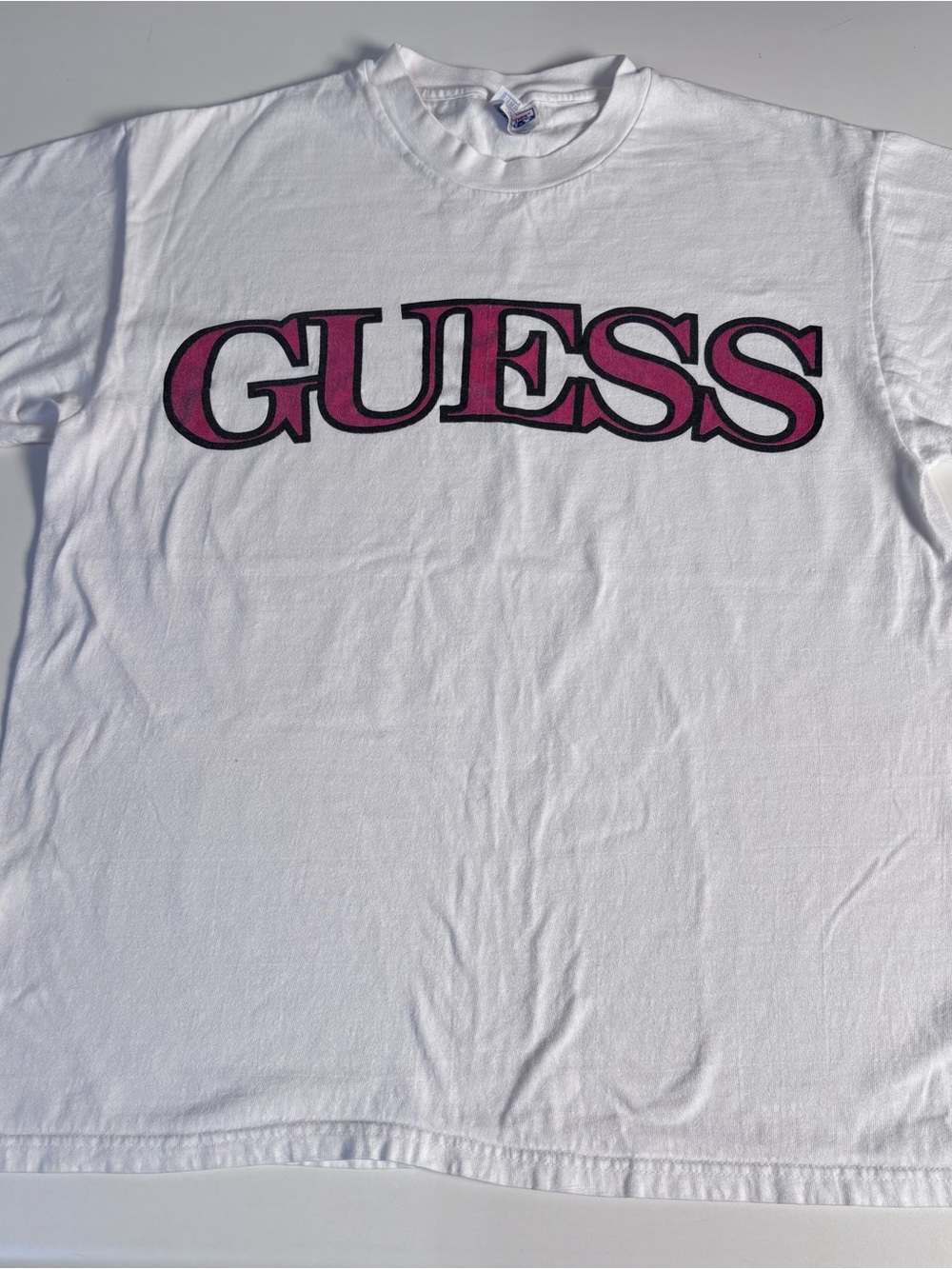 Vintage 90’s Iconic Guess White Tee with Red Logo